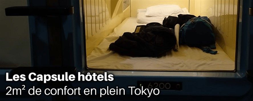 Les Capsulle hotel, 2m2 de confort en plein Tokyo