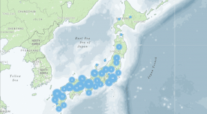La carte des lieux d'interet