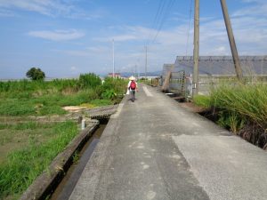 Une route de campagne japonaise