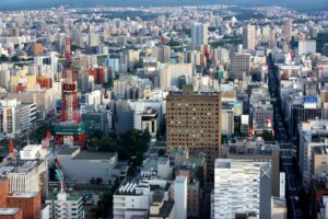 Une vue sur Sapporo