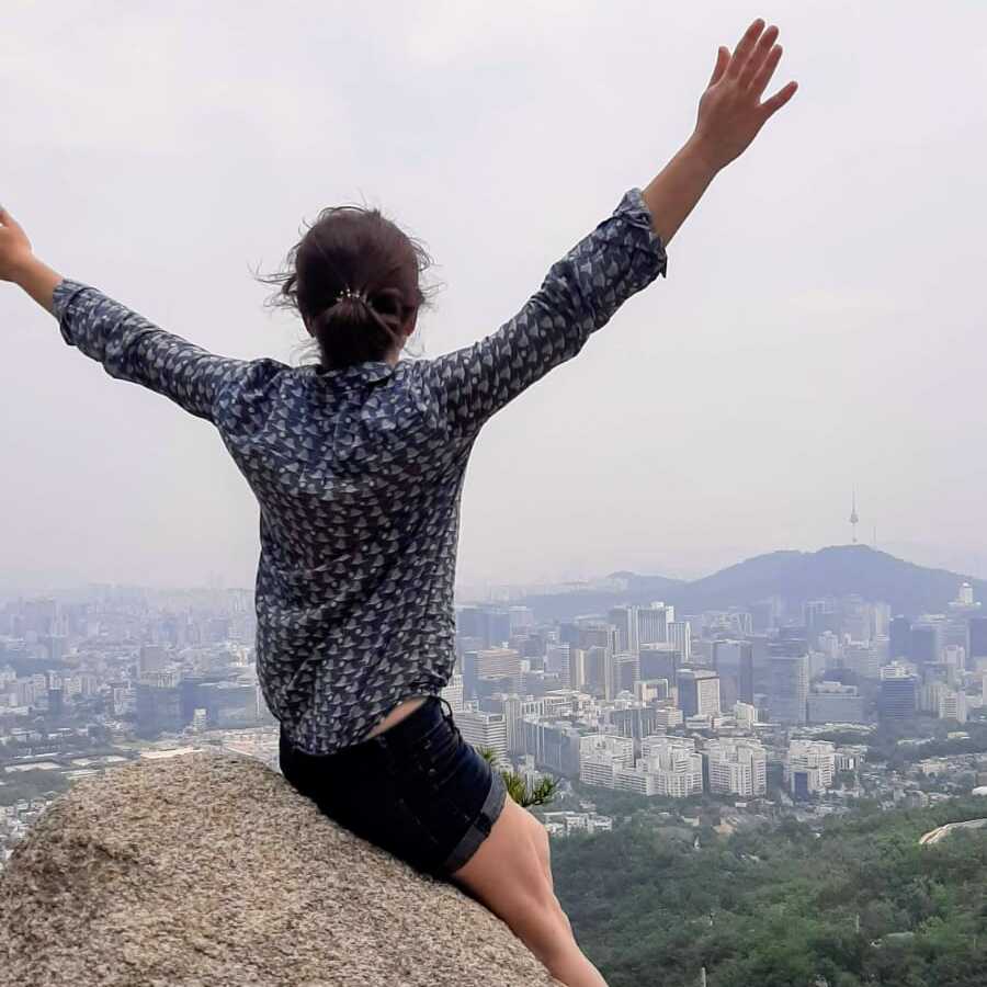 Les montagnes à Séoul