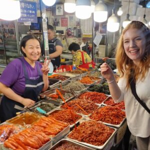 Une visite du marché de Séoul en français