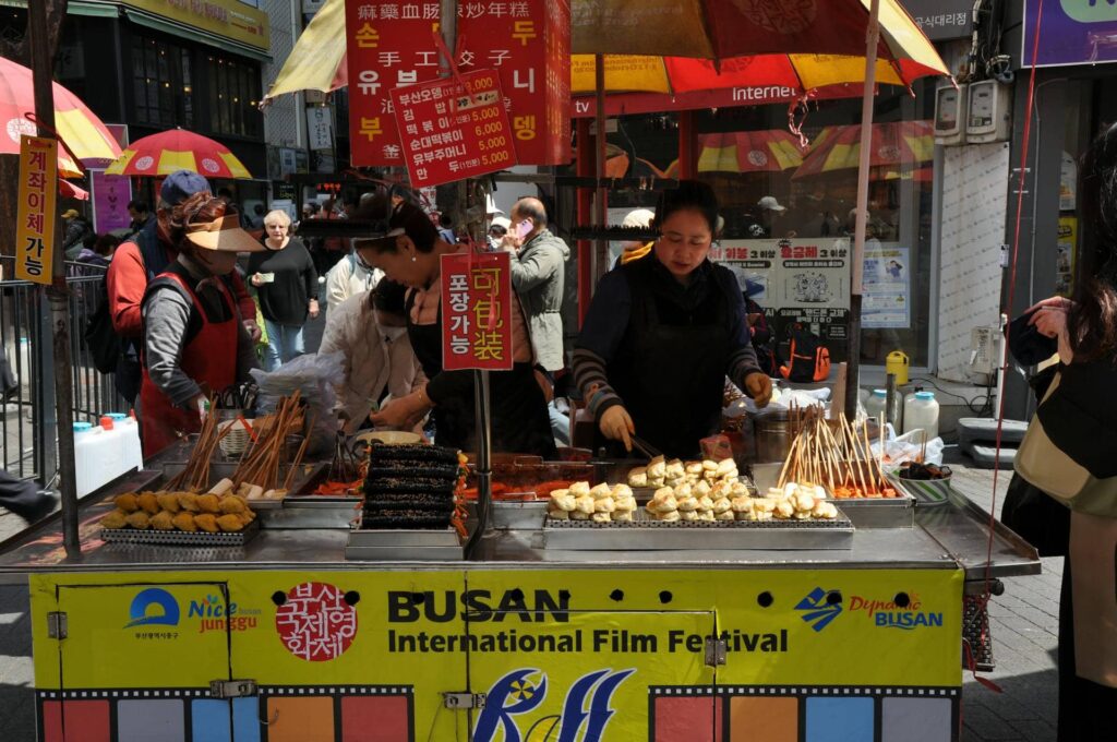 Un marché à Busan